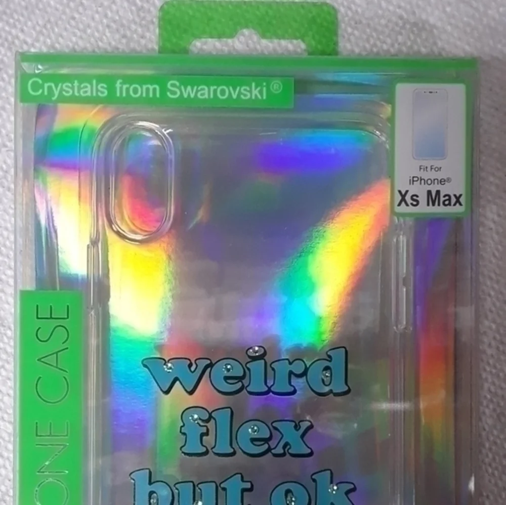 iPhone XS MAX Weird Flex But Ok Crystal Phone Case